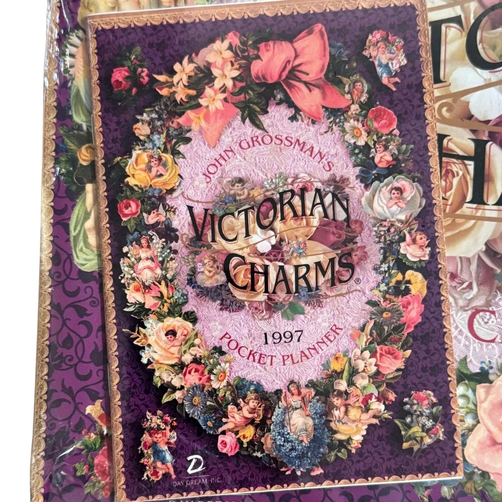Vintage Victorian Charms John Grossman 1997 Calendar Planner Card Set USA Sealed